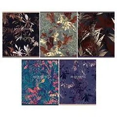 Тетрадь 48л КЛЕТКА "Bloom", металлизация, 70г/м2, фото №1