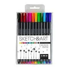 Набор линеров "SKETCH&ART"  0.4мм, 12цв., фото №1