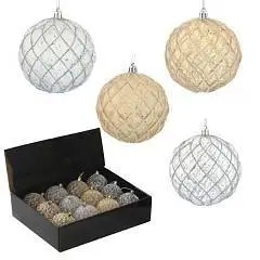 Шар елочный "Восточная сказка", 1 шт, D8 см., пласт, фото №1