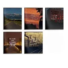 Тетрадь 48л КЛЕТКА "POSITIVE THINKING" soft touch, фото №1