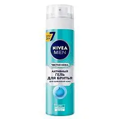 Гель д/бритья Nivea Men Чистая кожа 200мл, фото №1