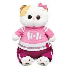 Игрушка мягкая Кошечка Ли-Ли в костюме в стиле спорт-шик, фото №1