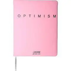 Дневник шк. "Optimism" розовый кожзам, тв.обл, фото №1
