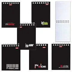 Блокнот А7 "INSIDE" спираль, фото №1