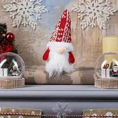 Свет.фигура «Гном в красном колпаке»LR1130х3(в компл)тёпл бел,17, фото №1