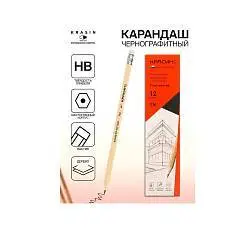 Карандаш ч/г Красин "Конструктор" 1шт., шестигранный, фото №1