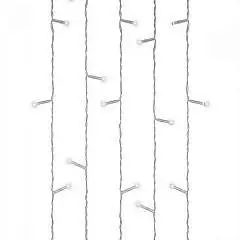Гирлянда электрическая "Занавес" 2х1,5м, 80 ламп, холодный белый, фото №1
