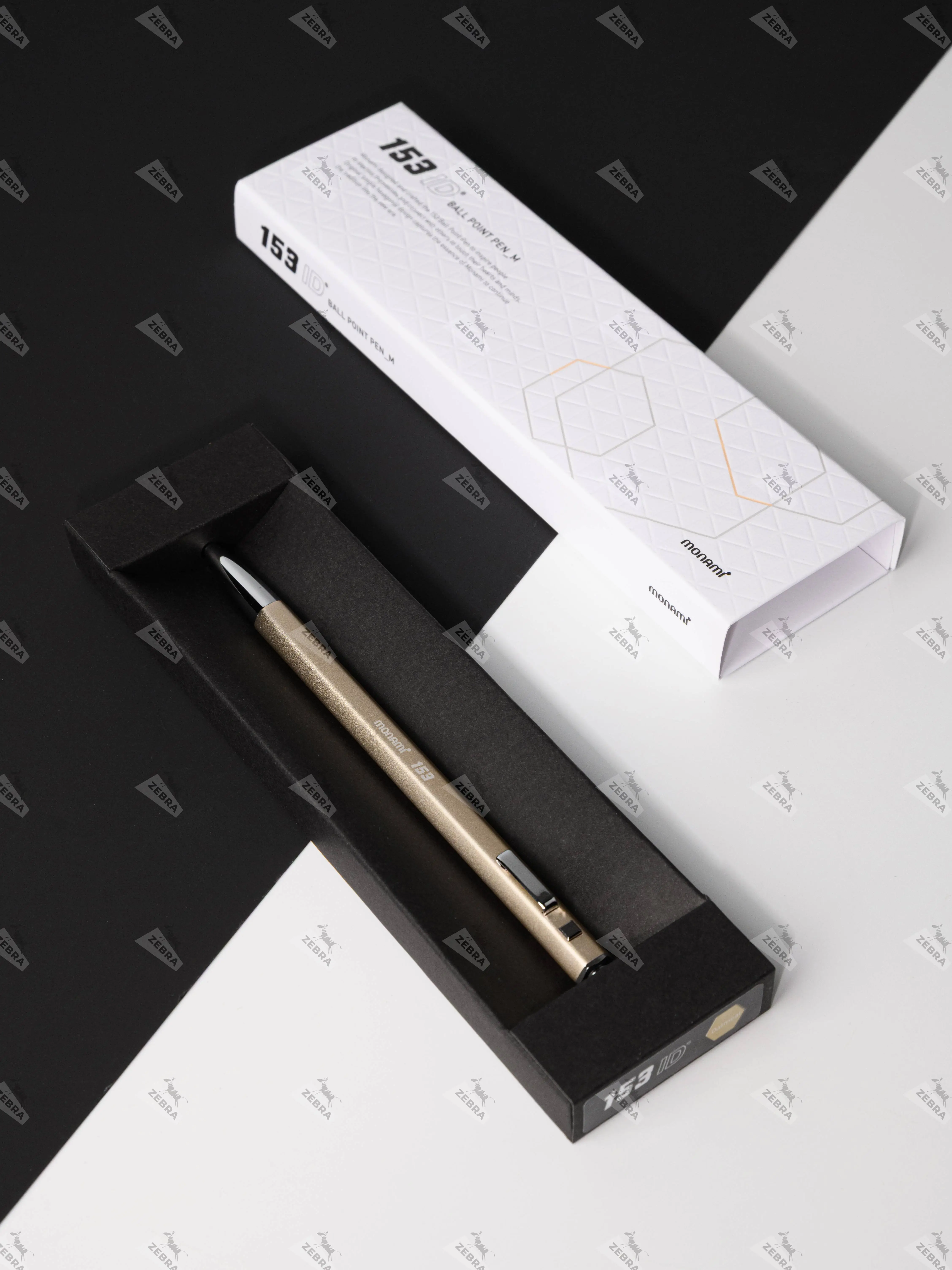 Ручка шариковая MONAMI 153 ID Oatmeal, фото №1