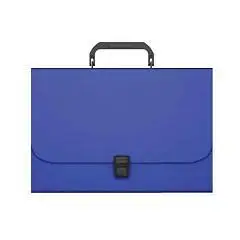 Портфель пластиковый EK Matt Classic, A4, синий, фото №1