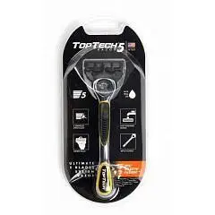 Станок муж TopTech Razor 5, +1 касс, 5 лезвий, фото №1