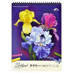 Скетчбук А4 210*297 30л 160г греб Ирисы, фото №1