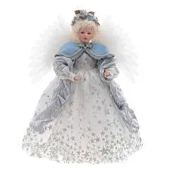 Кукла "Ангел" (муз, движ, подсв от сети)L60 W60 H67 см, сереб, фото №1
