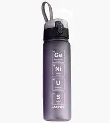 Бутылочка "Genius" 560 мл, пластиковая, серая, фото №1