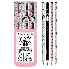 Карандаш чернографитный "Cats Love" круглый, HB, фото №1