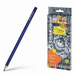 Карандаши цветные дер EK Простоквашино трехгр 12цв, фото №1