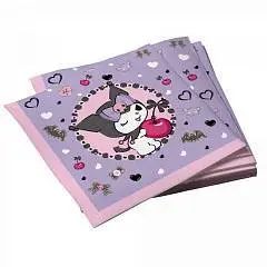 Салфетки бумажные  "Любимая вишенка" 33*33 см, 20 шт, фото №1