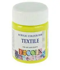 Краска по ткани Лайм акрил Декола 50мл, фото №1