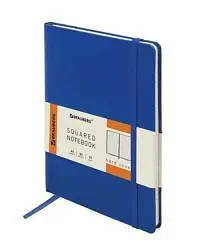 Блокнот А5 80л кл "Metropolis" синий, на резинке, фото №1