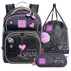 Рюкзак жесткокаркасный "Brilliant Love" 37х28х15см, сменка, пенал, фото №1