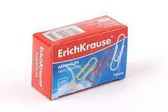 Скрепки "Erich Krause" 28мм, 100шт, цветные, фото №1
