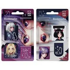 Закладки магнитные д/книг "Neko" 4шт, фото №1