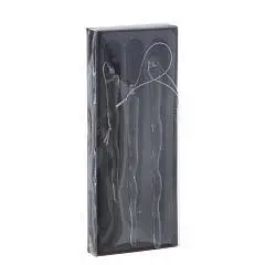 Набор украшений стекло "Сосулька натуральная", 3шт H17,5 см, фото №1