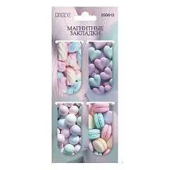 Закладка магнитная "Pastel" 4шт 25*55мм, фото №1
