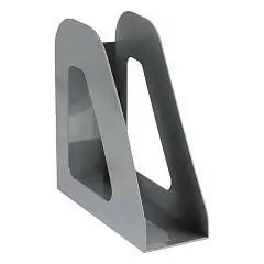 Лоток вертикальный СТАММ "Фаворит" серый, 90мм, фото №1