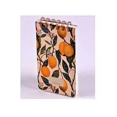 Блокнот А6 100л лин "Флора. Рай. Лимоны" спираль, фото №1