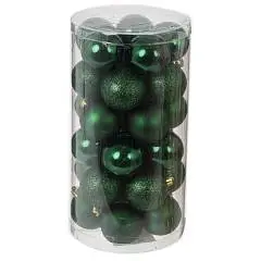 Набор шаров 30шт  D 5 см, L13,5 W13,5 H26 см зелен, фото №1