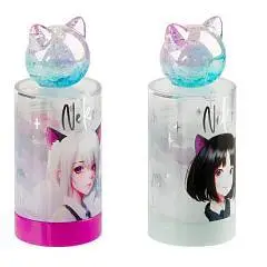 Точилка пластиковая MESHU "Neko" 1 отв, ассорти, фото №1