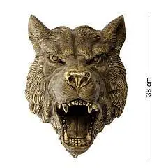 Голова Волк Н-30см  бронза, фото №1