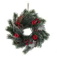 Венок новогодний 26 см, фото №1