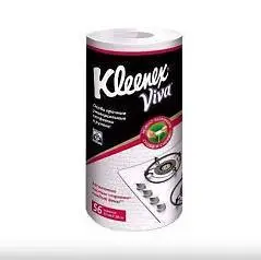 Салфетки в рулоне Kleenex VIVA 21 х 28 см 56 шт, фото №1