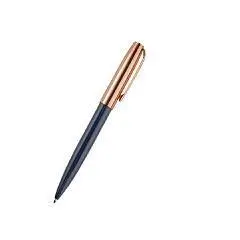 Ручка шариковая "NAPOLI"  метал.корпус, син/роз.золото, 1мм, син, фото №1