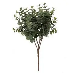 Ветка искуственная "Эвкалипт" д17 ш13 в30см, фото №1