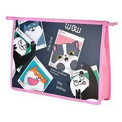 Папка д/тетр А4 пластик молния Селфи Феникс, фото №1