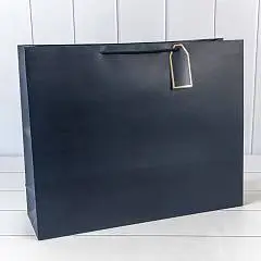 Сумка подарочная "Фактура-890" Синий 50*40*15см, фото №1