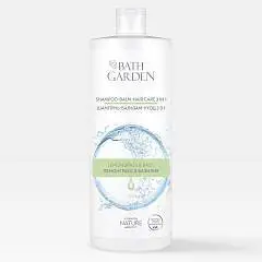Шампунь-бальзам-уход Bath Garden 3в1 Лемонграсс&Базилик 1000мл, фото №1
