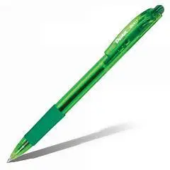 Ручка шариковая автомат. Pentel "Fine Line" 0,7мм, зеленый, фото №1