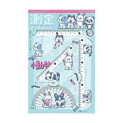 Набор для черчения "HappyGraphix. Kawaii"  (трансп,линейка,треуг), фото №1