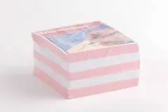Блок для записи ЕК 9х9х5 розовый, фото №1