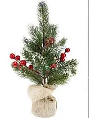 Декоративная ёлка  с подсветкой "Яркие огни" 25 см., фото №1