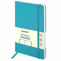 Блокнот А5 БЕЗ ЛИНОВКИ "ULTRA" бирюзовый, на резинке, фото №1