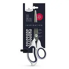 Ножницы LOREX "COMFORT-GRIP" 20см, с резин. вставками, фото №1