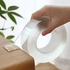 Лента двустор многоразовая NANO TAPE 30мм*3м*1мм прозр, фото №1