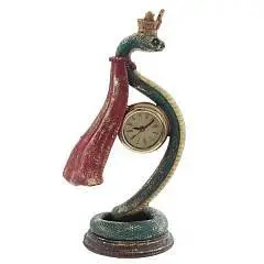 Фигурка декоратив. с часами"Змея"(LR44х1)L9W10,5H24 см, фото №1