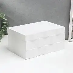 Шкатулка дерево Комод волна 24х11,5х16,5 см, фото №1