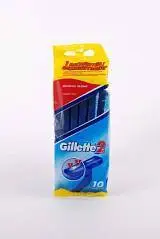 Станки одноразовые муж Gillette 2, 7+3шт, фото №1