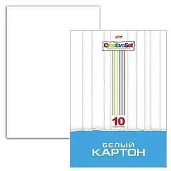 Картон белый А4 10л Creative Set 200г мелованный односторонний, фото №1